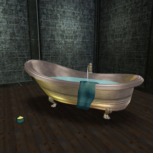 Second Life Marketplace Bathtub Geraldine Pewter victorian, period