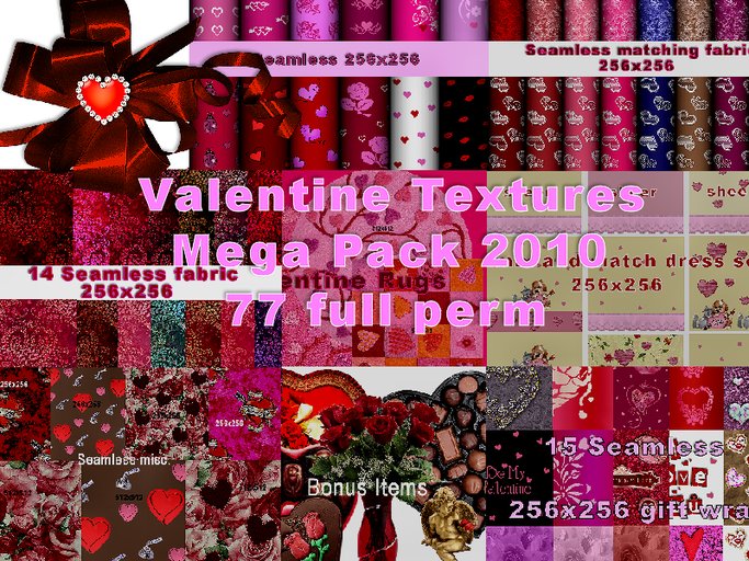 Valentine textures Mega Pack 2010
