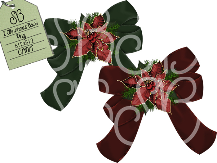 SB CHRISTMAS VELVET BOW TEXTURES