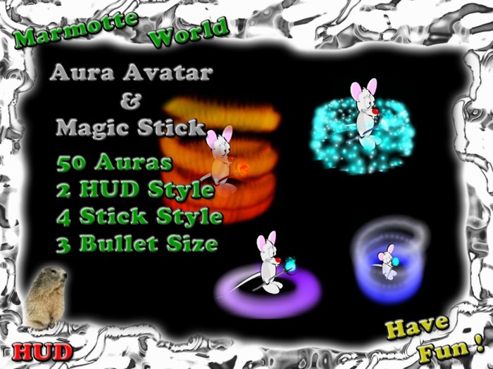 AURA AVATAR HUD & MAGIC STICK