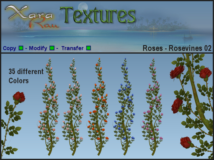 XR Textures - Flowers - Roses - Rosevines 02