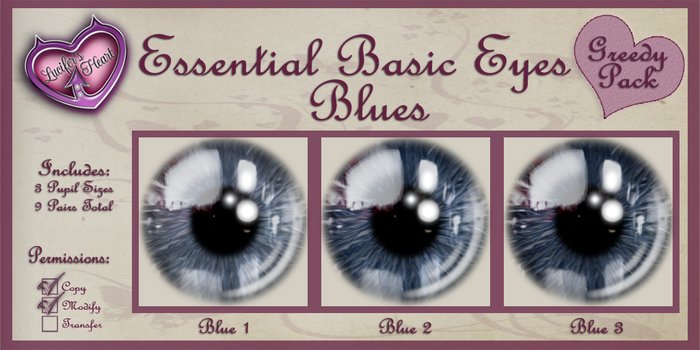 .:LH:. Essential Eyes Blues Greedy Pack