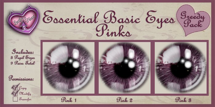 .:LH:. Essential Eyes Pinks Greedy Pack