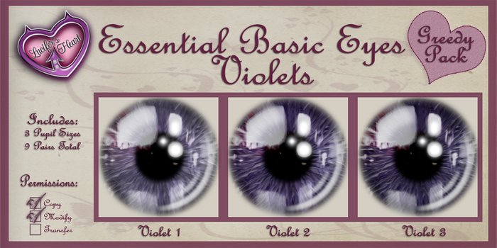 .:LH:. Essential Eyes Violets Greedy Pack