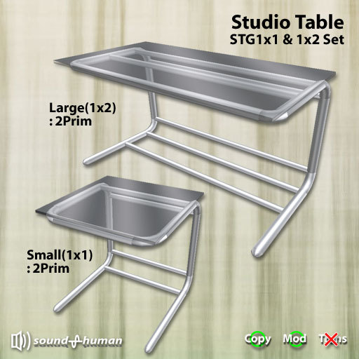 Studio table (glass)