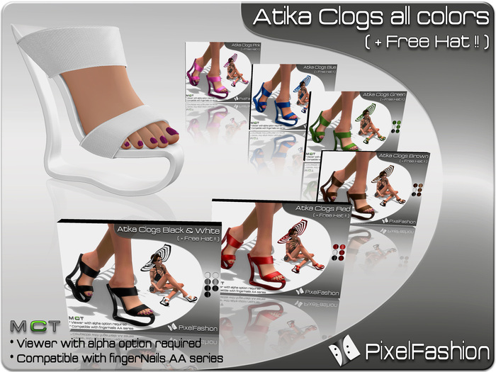 :)(: Atika Clogs All Colors + FREE HAT