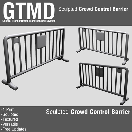 GTMDtec Crowd Control Barrier / Temporary Fence