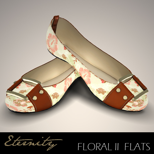 .::J&K::. Floral II Flats