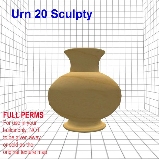 Urn20 Sculpty Map Full Perms
