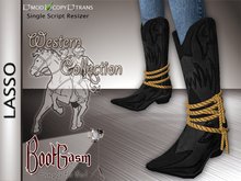 Bootgasm Lasso Cowboy Boots Black
