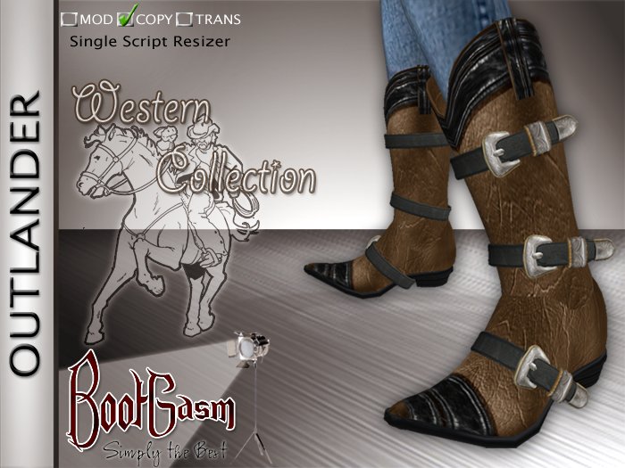 Bootgasm Outlander Cowboy Boots Brown