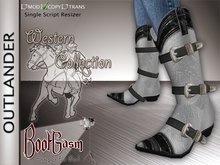 Bootgasm Outlander Cowboy Boots Grey