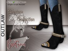 Bootgasm Outlaw Cowboy Boots Black