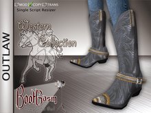 Bootgasm Outlaw Cowboy Boots Grey