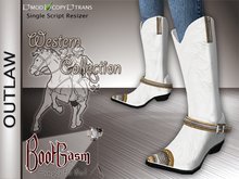 Bootgasm Outlaw Cowboy Boots White