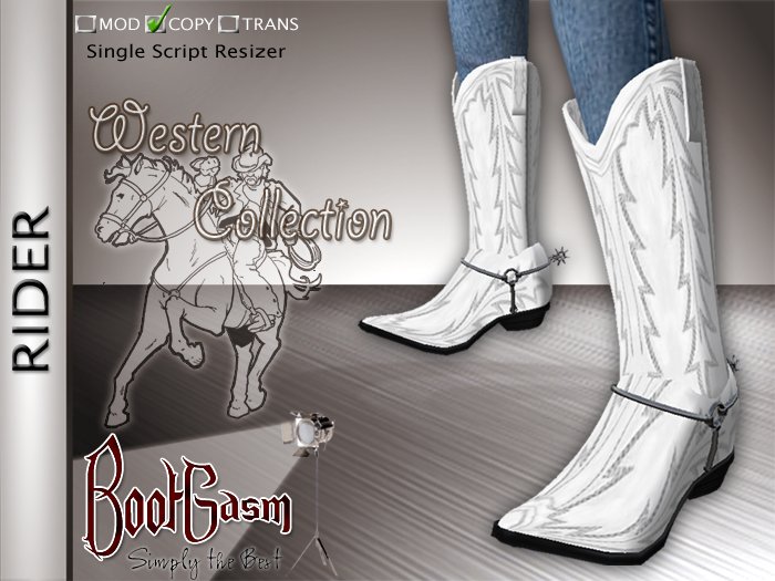Bootgasm Rider Cowboy Boots White