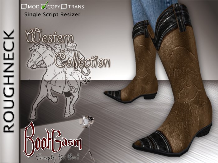 Bootgasm Roughneck Cowboy Boots Brown