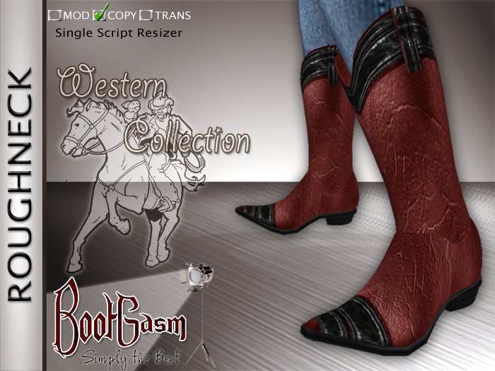 Bootgasm Roughneck Cowboy Boots Red