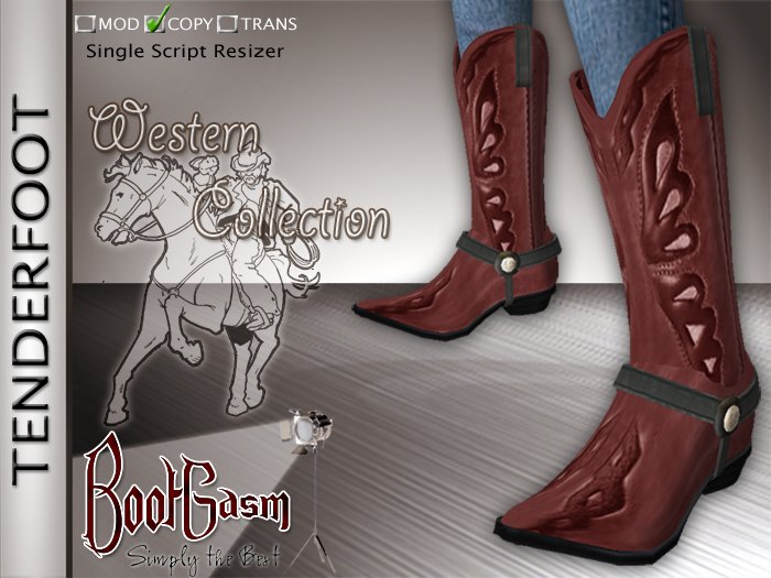 Bootgasm Tenderfoot Cowboy Boots Red