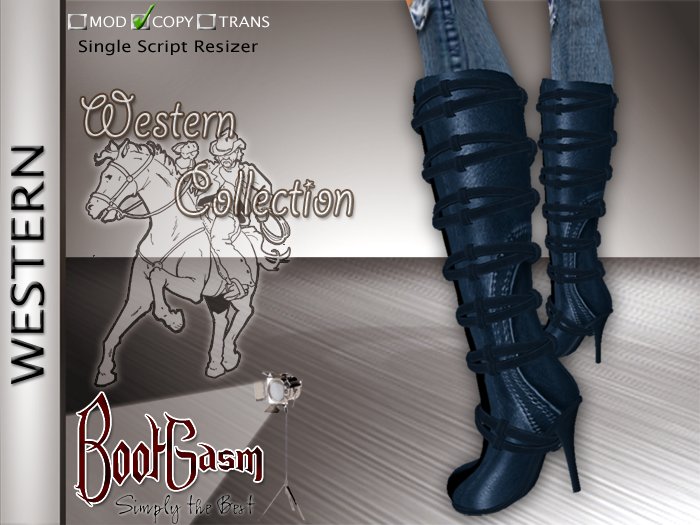 Bootgasm Western Cowboy Boots Blue