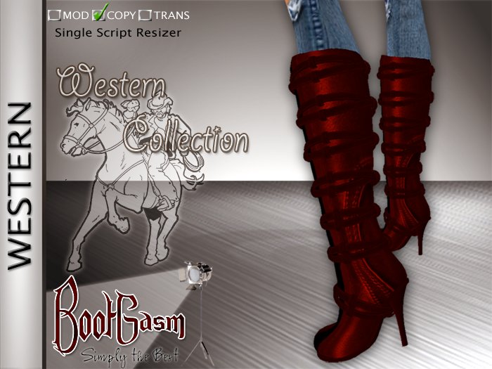 Bootgasm Western Cowboy Boots Red