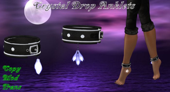 Crystal Drop Anklets