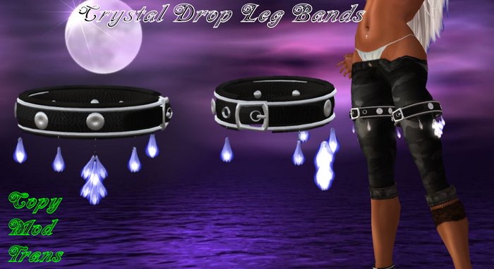 Crystal Drop Leg Bands