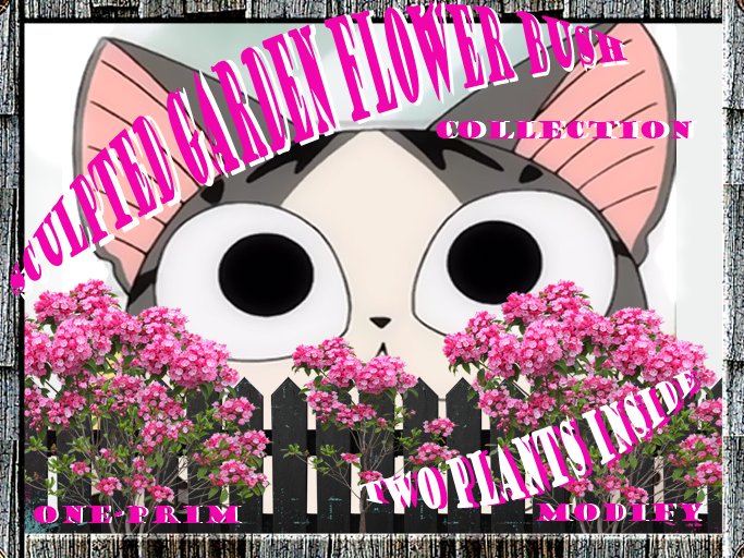 Sculpted garden bush collection 3