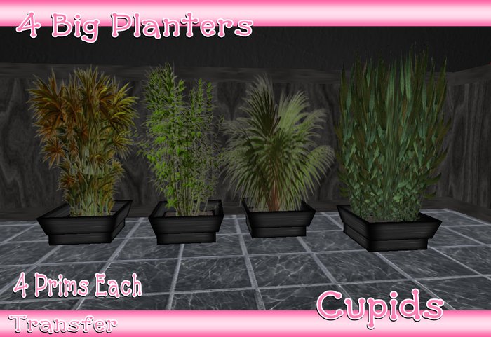 4 Big Planters