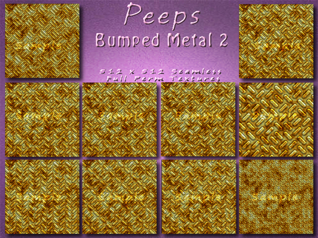 Second Life Marketplace - Peeps Textures Bumped Metal 2
