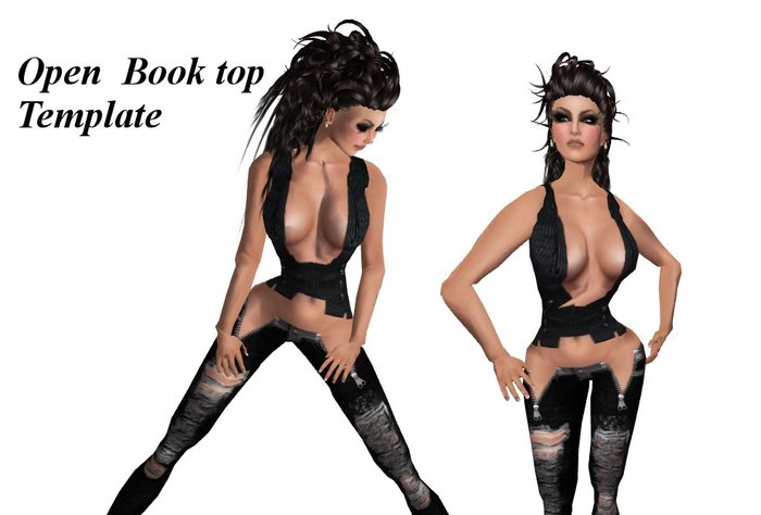 open book top template