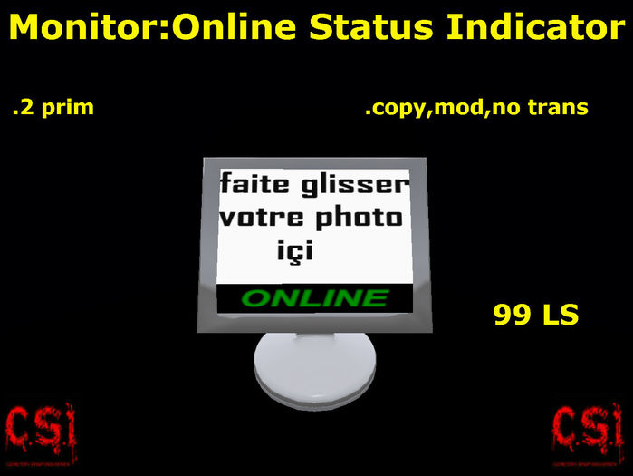 Monitor:Online Status Indicator(box)