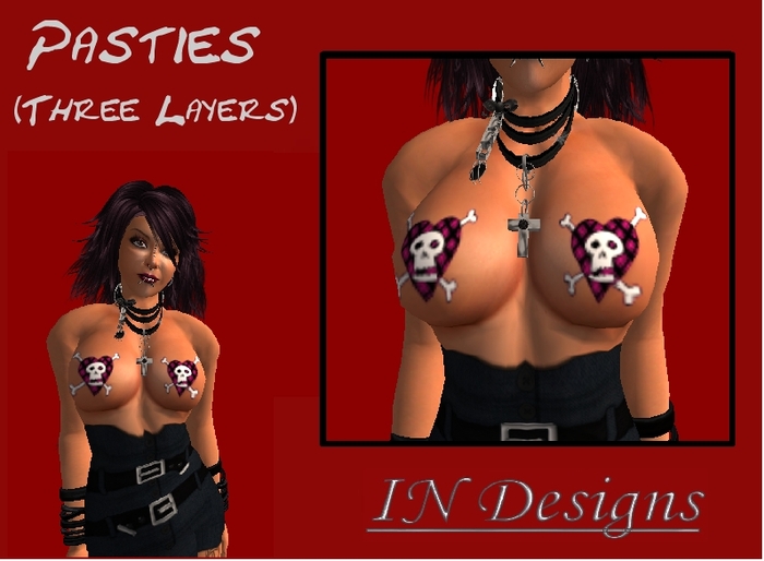 :IN Designs: Pasties Heart/Skull