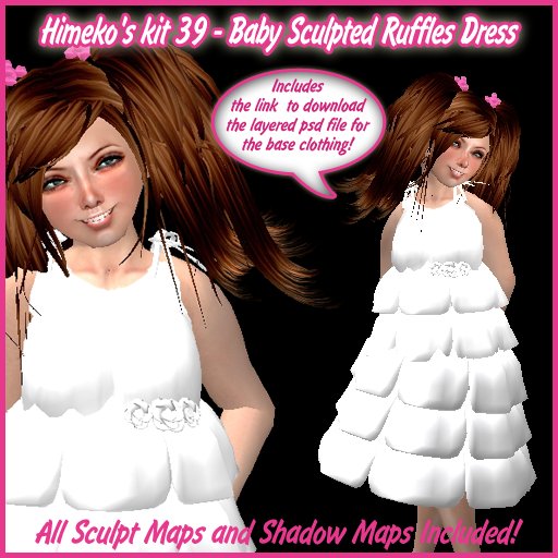 [FULL PERMS]Himeko's kit 39 - Baby Sculpted Ruffles Dress
