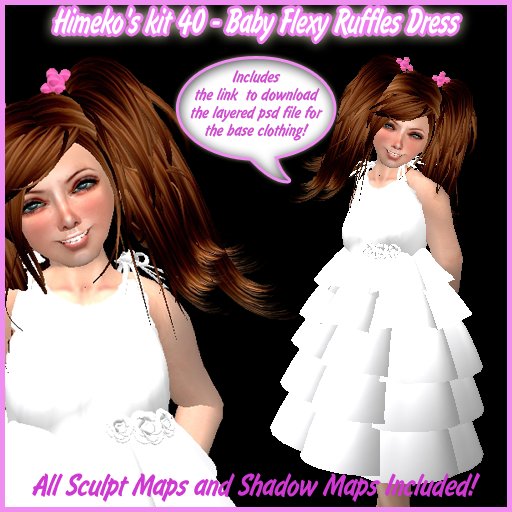 [FULL PERMS]Himeko's kit 40 - Baby Flexy Ruffles Dress