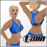 WIN Blue Chain Sports Bra