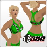 WIN Green Chain Sports Bra