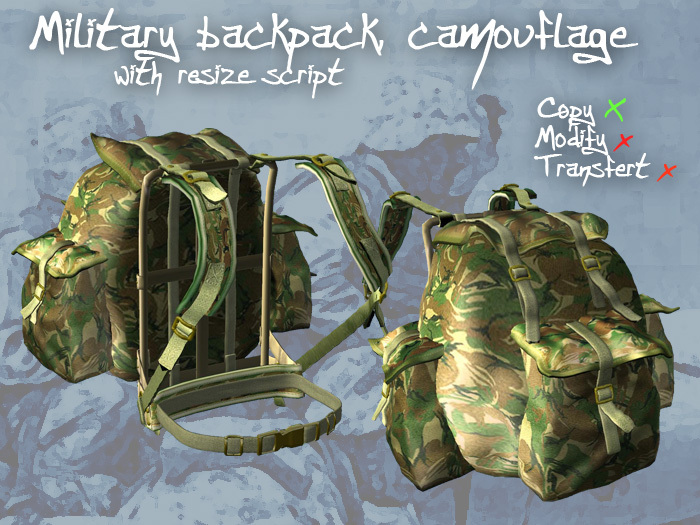 military backpack camouflage