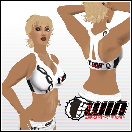 WIN White Chain Sports Bra