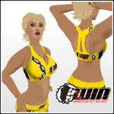 WIN Yellow Chain Sports Bra