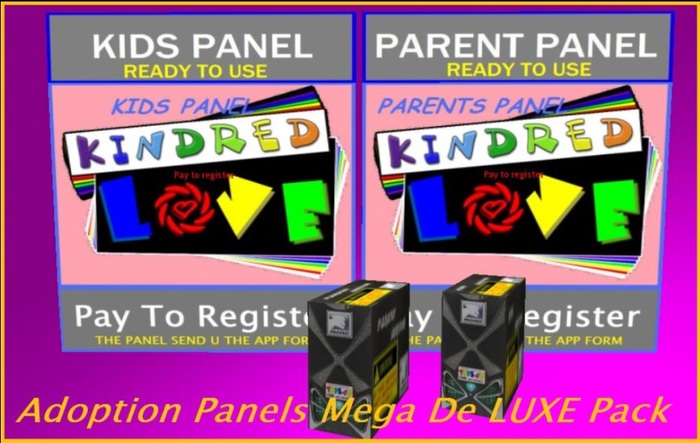 MEGA Adoption Panels DE LUXE Completed Set  BOXET