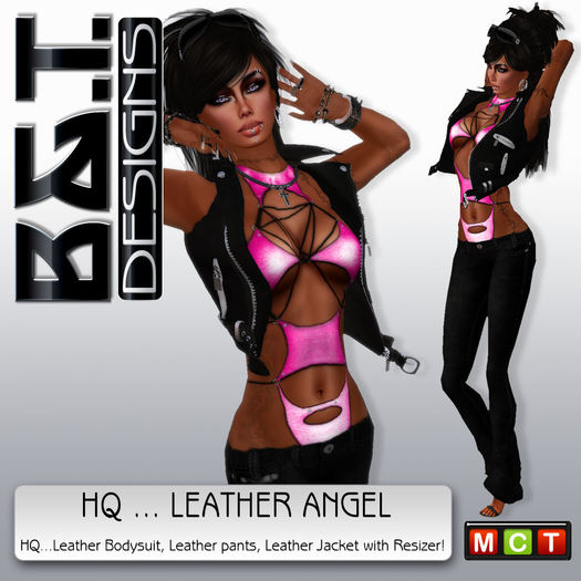 :.<B&T>.: Leather Angel Pink