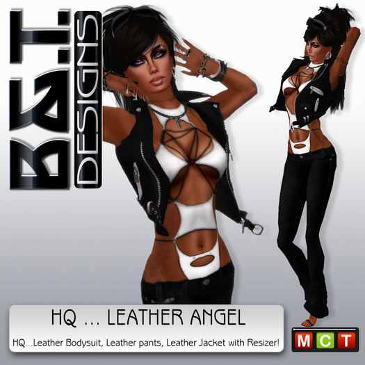 :.<B&T>.: Leather Angel White