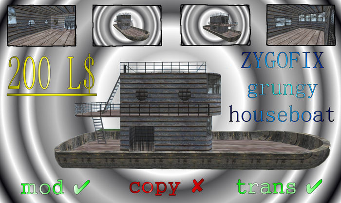 ZYGOFIX grungy houseboat (boxed)