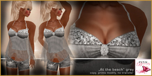 At the beach grey - Pink Butterfly - Earth & Sky Designs
