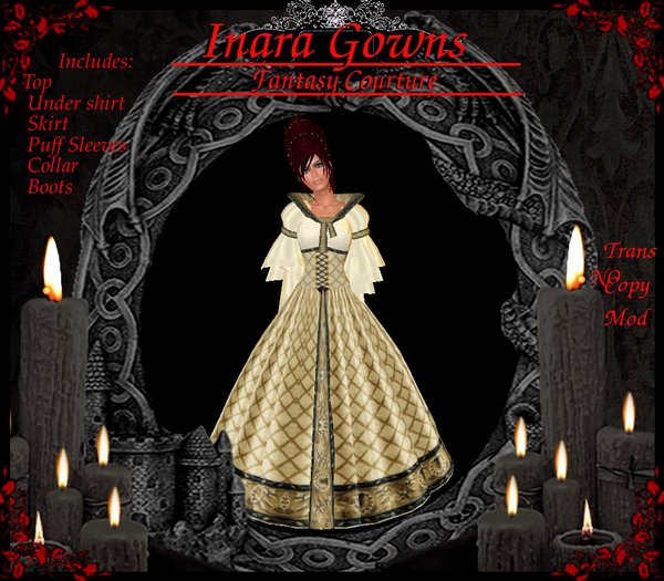 Inara's Gowns Golden Mist