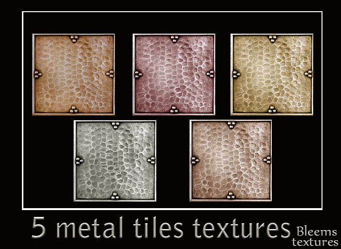 5 metal tiles textures