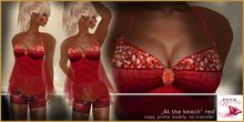 At the beach red - Pink Butterfly - Earth & Sky Designs