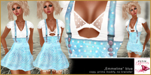 Emmeline blue - Pink Butterfly