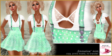 Emmeline mint - Pink Butterfly
